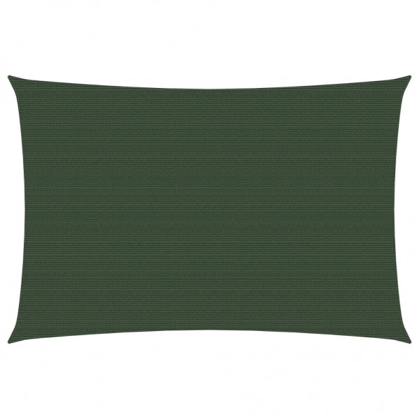 Toldo de vela verde oscuro HDPE 160 g/m² 3.5x4.5 m D