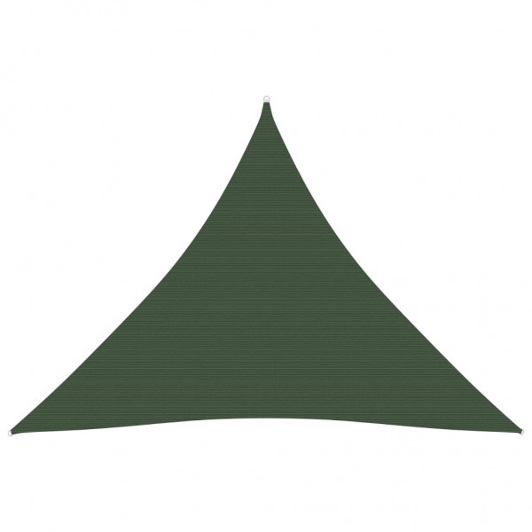 Toldo de vela verde oscuro HDPE 160 g/m² 4x4x4 m D