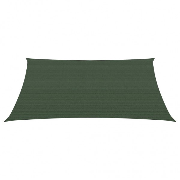 Para-sol estilo vela 160 g/m² 3/4x2 m PEAD verde-escuro M 3