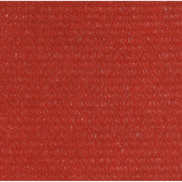 Para-sol estilo vela 160 g/m² 3.5x5 m PEAD vermelho M 2