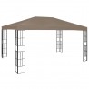 Gazebo 4x3 m cinzento-acastanhado 1