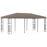 Gazebo 6x3 m tecido cinzento-acastanhado 1