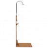 Ducha de jardín de madera maciza de teca 75x75x210 cm 5