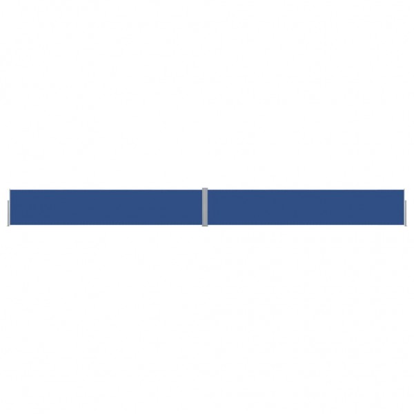 Toldo lateral retrátil para pátio 140x1200 cm azul M 2