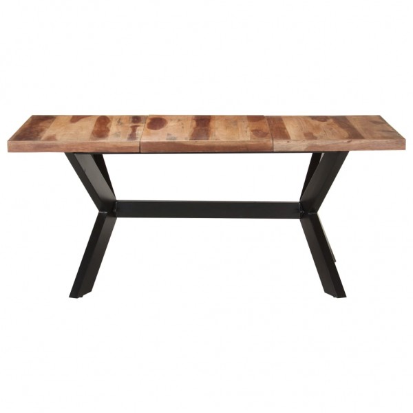 Mesa de comedor de madera acacia acabado miel 180x90x75 cm M 2