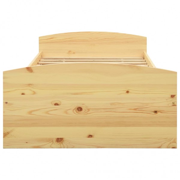 Estructura de cama con 2 cajones madera maciza pino 90x200 cm M 3