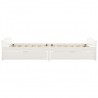 Estructura de cama 2 cajones madera maciza pino blanca 90x200cm 4