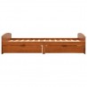 Estructura de cama 2 cajones madera pino marrón miel 90x200 cm 3