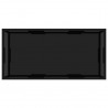 Mesa de centro vidrio templado negro 100x50x35 cm 3