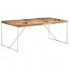 Mesa de jantar 180x90x76 cm madeira acácia maciça e mangueira 1