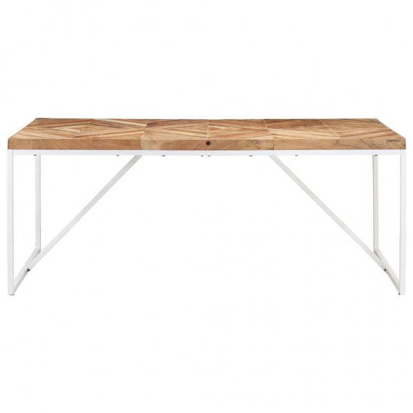 Mesa de jantar 180x90x76 cm madeira acácia maciça e mangueira M 2