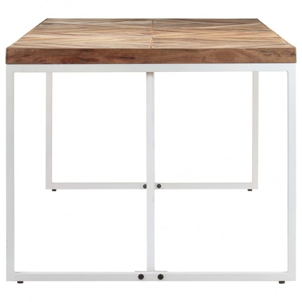 Mesa de comedor de madera maciza de acacia y mango 180x90x76 cm M 3