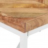 Mesa de comedor de madera maciza de acacia y mango 180x90x76 cm 5