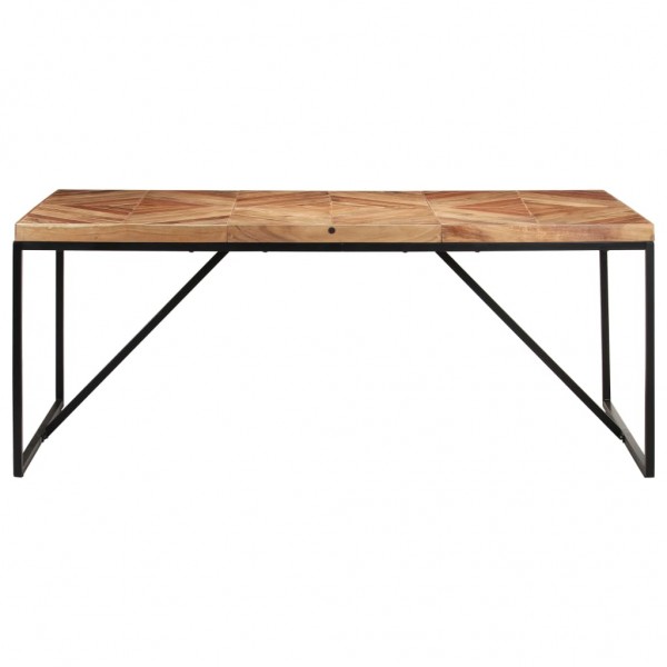 Mesa de jantar 180x90x76 cm madeira acácia maciça e mangueira M 2