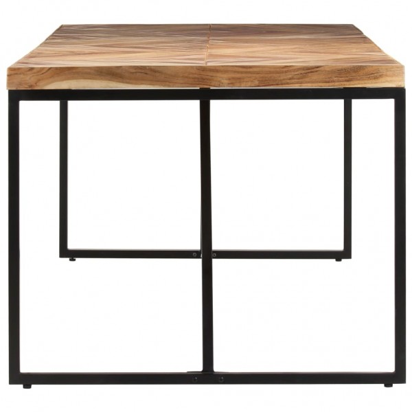 Mesa de comedor de madera maciza de acacia y mango 180x90x76 cm M 4