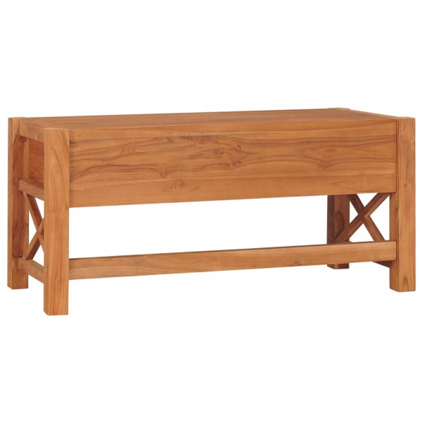 Mueble de TV de madera de teca 100x40x45 cm M 5