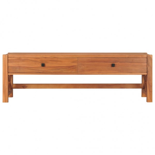 Mueble de TV de madera de teca 140x40x45 cm M 3