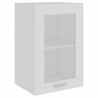 Armario colgante vidrio madera contrachapada blanco 40x31x60 cm 1