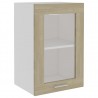 Armario colgante cristal contrachapada color roble 40x31x60 cm 2