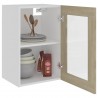Armario colgante cristal contrachapada color roble 40x31x60 cm 4