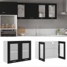 Armario colgante cocina contrachapada negro 80x31x60 cm 1