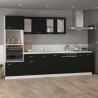 Armario colgante cocina contrachapada negro 80x31x60 cm 3