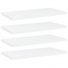 Prateleiras para estante 4 pcs 40x20x1.5cm contraplacado branco 1