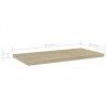Prateleiras estante 4pcs 40x20x1.5cm contraplacado cor carvalho 5