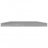 Estante estantería 4uds contrachapada gris hormigón 40x20x1.5cm 3