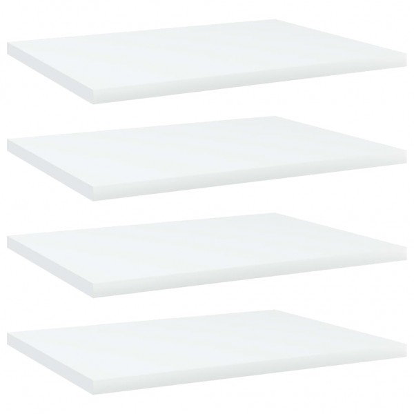 Estantes para estantería 4 uds contrachapada blanco 40x30x1.5cm D