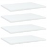 Prateleiras para estante 4 pcs 40x30x1.5cm contraplacado branco 1