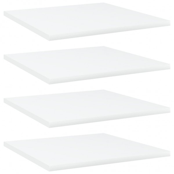 Estante estantería 4uds madera contrachapada blanco 40x40x1.5cm D