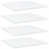 Estante estantería 4uds madera contrachapada blanco 40x40x1.5cm 1