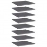 Prateleiras para estante 8 pcs derivados de madeira cinza 1