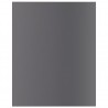 Estante estantería 8 uds contrachapada gris brillo 40x50x1.5 cm 3