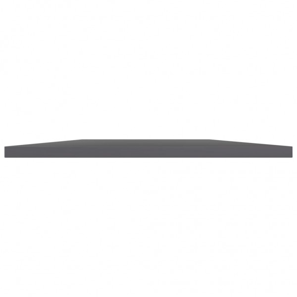 Estante estantería 8 uds contrachapada gris brillo 40x50x1.5 cm M 4