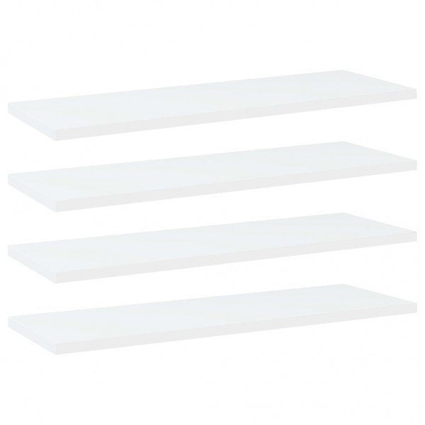 Estantes para estantería 4 uds contrachapada blanco 60x20x1.5cm D