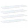 Estantes para estantería 4 uds contrachapada blanco 60x20x1.5cm 1