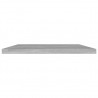 Estante estantería 4uds contrachapada gris hormigón 60x20x1.5cm 3
