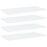Estantes para estantería 4 uds contrachapada blanco 60x30x1.5cm 1
