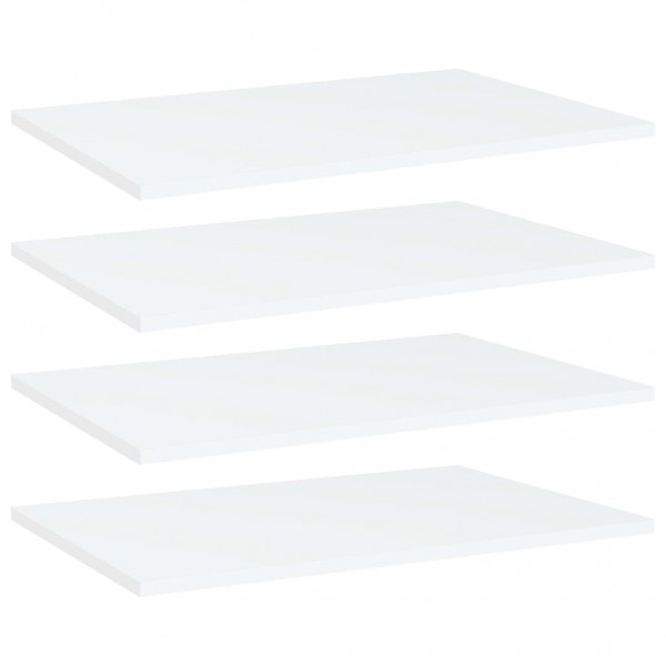 Estantes para estantería 4 uds contrachapada blanco 60x40x1.5cm D