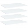 Estantes para estantería 4 uds contrachapada blanco 60x40x1.5cm 1