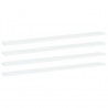 Estante para estantería 4 uds contrachapada blanco 100x10x1.5cm 1