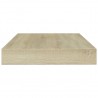 Prateleiras estante 4pcs 100x10x1.5cm contrapl. carvalho sonoma 3
