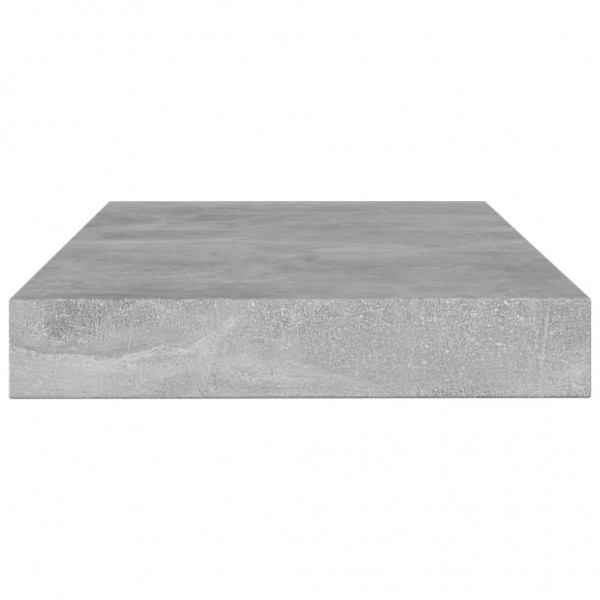 Estante para estantería 4 uds madera gris hormigón 100x10x1.5cm M 3