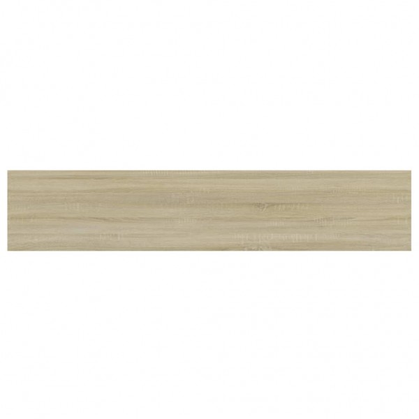 Estante estantería 4uds contrachapada roble Sonoma 100x20x1.5cm M 4
