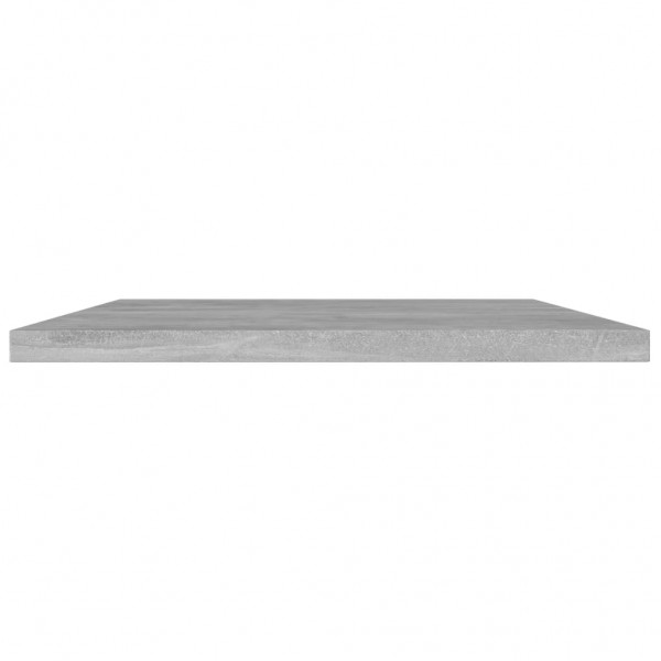 Estante para estantería 4 uds madera gris hormigón 100x20x1.5cm M 3