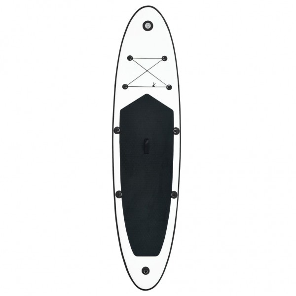 Juego de tabla de paddle surf hinchable negro y blanco M 3