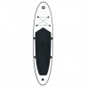 Conjunto prancha de paddle SUP insuflável preto e branco 3