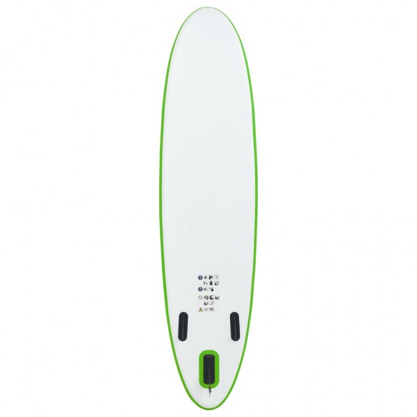 Juego de tabla de paddle surf hinchable verde y negro M 3